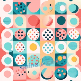 圆点几何图案矢量背景素材